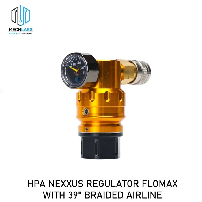 Mech Labs HPA NEXXUS REGULATOR FLOMAX WITH 39" BRAIDED AIRLINE