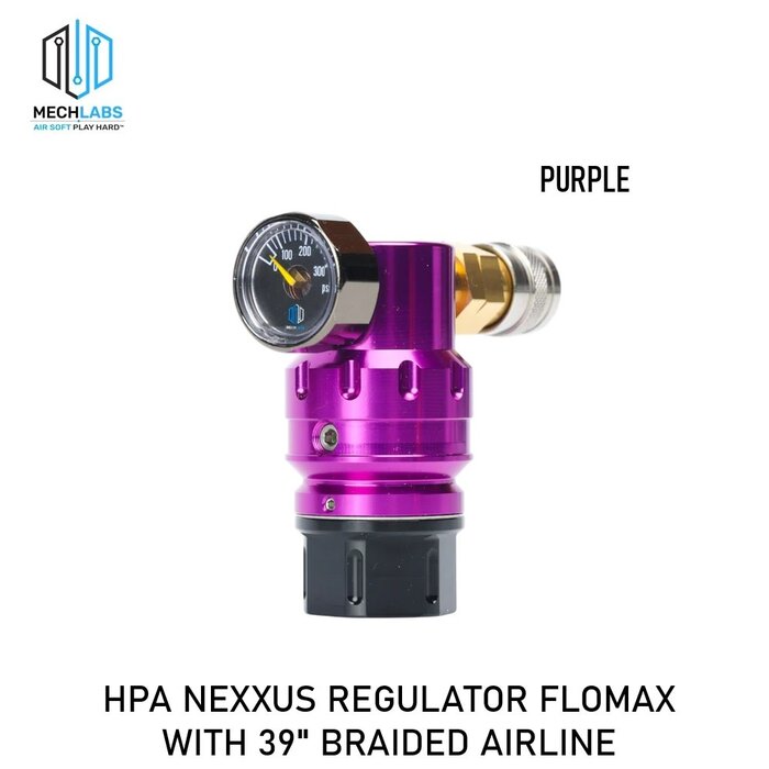 Mech Labs HPA NEXXUS REGULATOR FLOMAX WITH 39" BRAIDED AIRLINE
