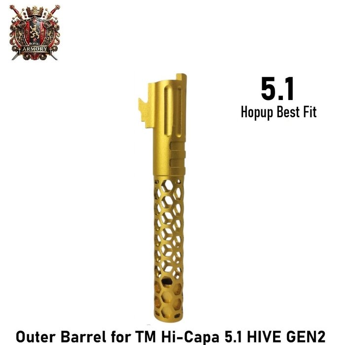 Royal Armory Outer Barrel for TM Hi-Capa 5.1 HIVE GEN2