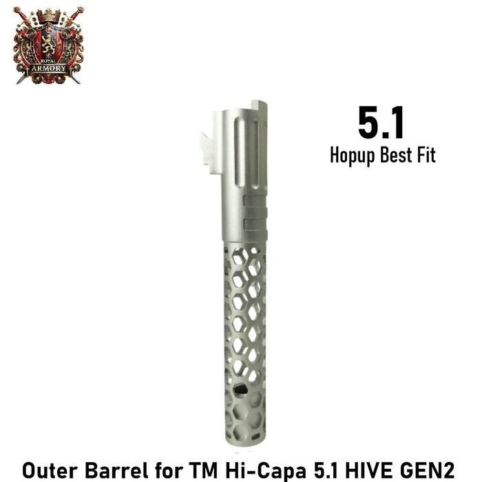 Royal Armory Outer Barrel for TM Hi-Capa 5.1 HIVE GEN2
