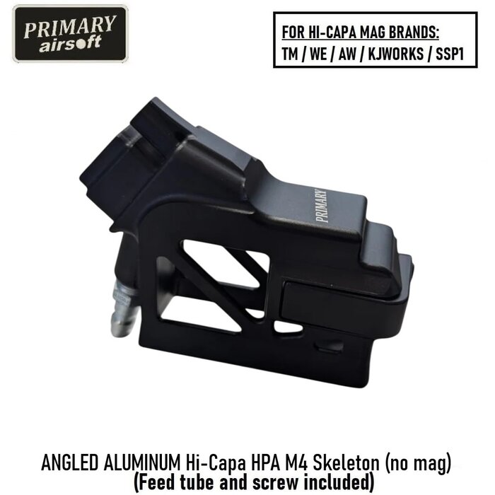 Primary Airsoft ANGLED ALUMINUM Hi-Capa HPA M4 Skeleton (no mag)