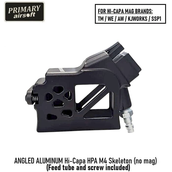 Primary Airsoft ANGLED ALUMINUM Hi-Capa HPA M4 Skeleton (no mag)