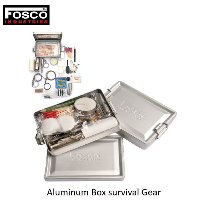 Fosco Industries Survival Kit with Aluminum box