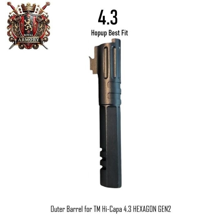 Royal Armory Outer Barrel for TM Hi-Capa 4.3 HEXAGON GEN2