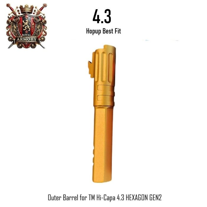 Royal Armory Outer Barrel for TM Hi-Capa 4.3 HEXAGON GEN2