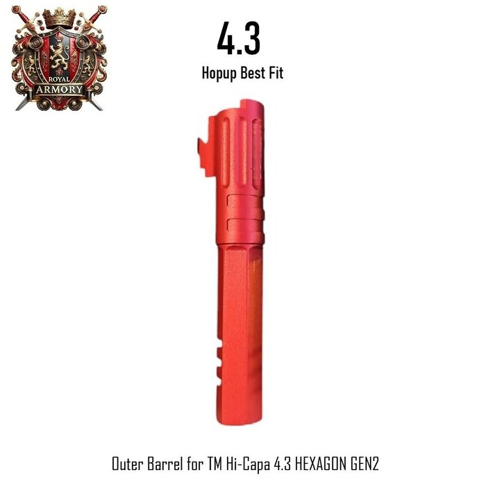 Royal Armory Outer Barrel for TM Hi-Capa 4.3 HEXAGON GEN2