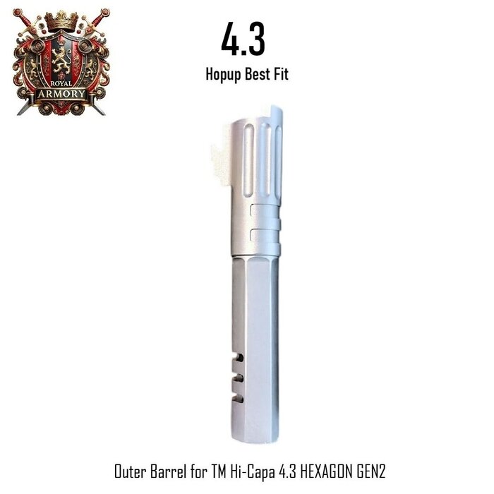 Royal Armory Outer Barrel for TM Hi-Capa 4.3 HEXAGON GEN2