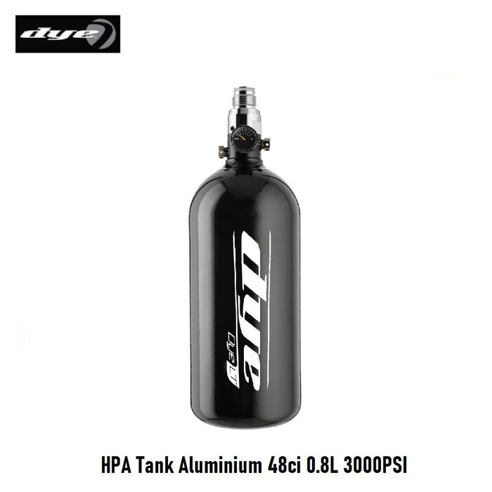 DYE PRECISION HPA Tank Aluminium 48ci 0.8L 3000PSI