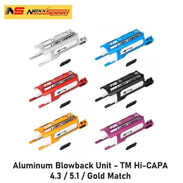 Nexxspeed Aluminum Blowback Unit - TM Hi-CAPA 4.3 / 5.1 / Gold Match