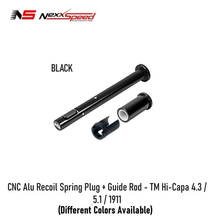 Nexxspeed CNC Alu Recoil Spring Plug + Guide Rod - TM Hi-Capa 4.3 / 5.1 / 1911