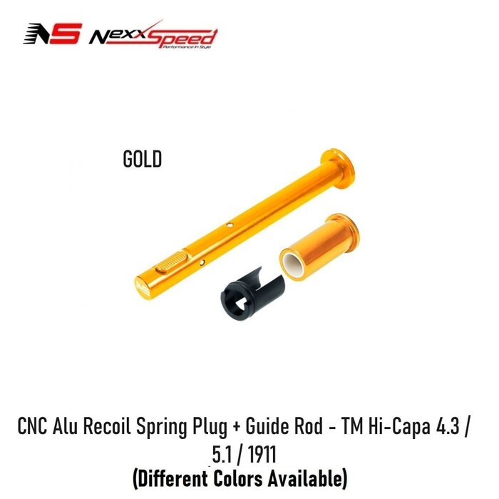 Nexxspeed CNC Alu Recoil Spring Plug + Guide Rod - TM Hi-Capa 4.3 / 5.1 / 1911