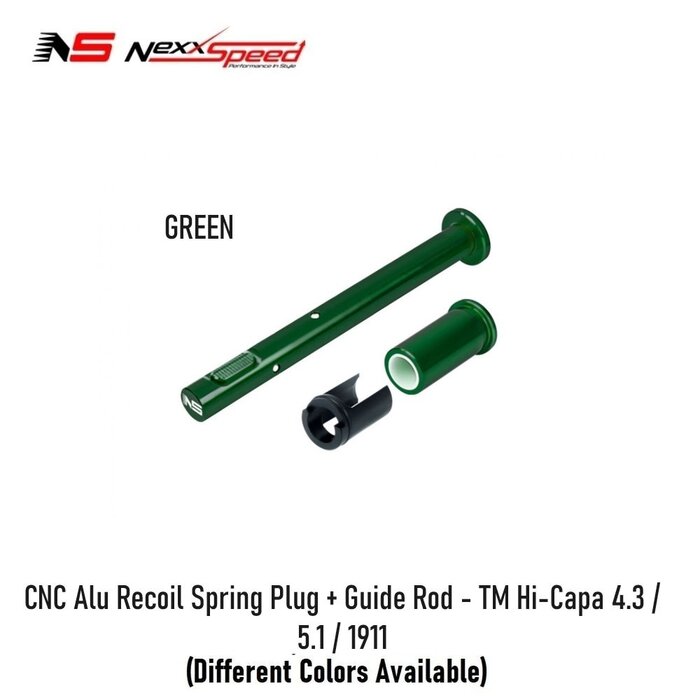 Nexxspeed CNC Alu Recoil Spring Plug + Guide Rod - TM Hi-Capa 4.3 / 5.1 / 1911