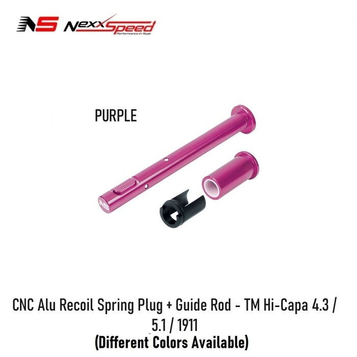 Nexxspeed CNC Alu Recoil Spring Plug + Guide Rod - TM Hi-Capa 4.3 / 5.1 / 1911