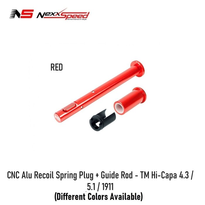 Nexxspeed CNC Alu Recoil Spring Plug + Guide Rod - TM Hi-Capa 4.3 / 5.1 / 1911