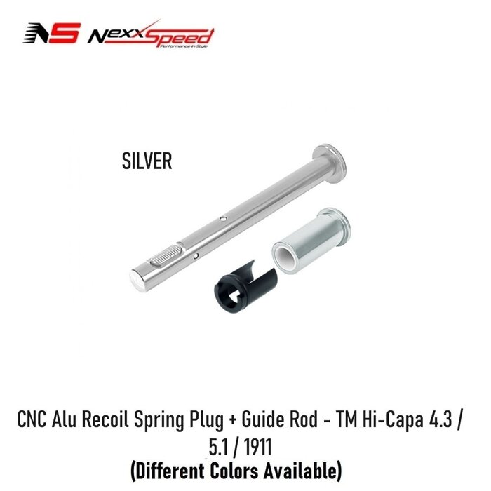 Nexxspeed CNC Alu Recoil Spring Plug + Guide Rod - TM Hi-Capa 4.3 / 5.1 / 1911