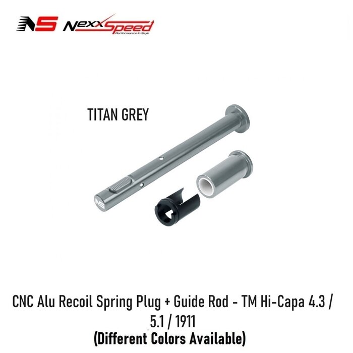 Nexxspeed CNC Alu Recoil Spring Plug + Guide Rod - TM Hi-Capa 4.3 / 5.1 / 1911