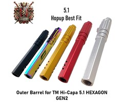 Royal Armory Outer Barrel for TM Hi-Capa 5.1 HEXAGON GEN2