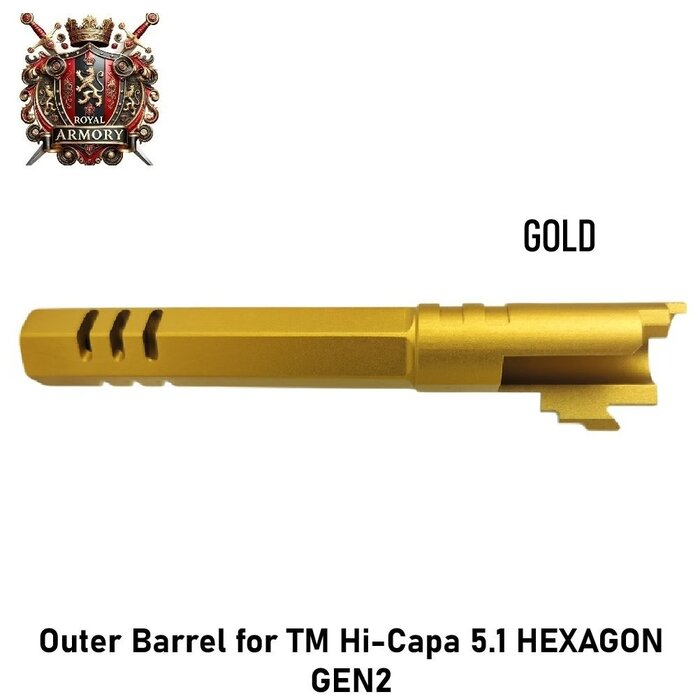 Royal Armory Outer Barrel for TM Hi-Capa 5.1 HEXAGON GEN2