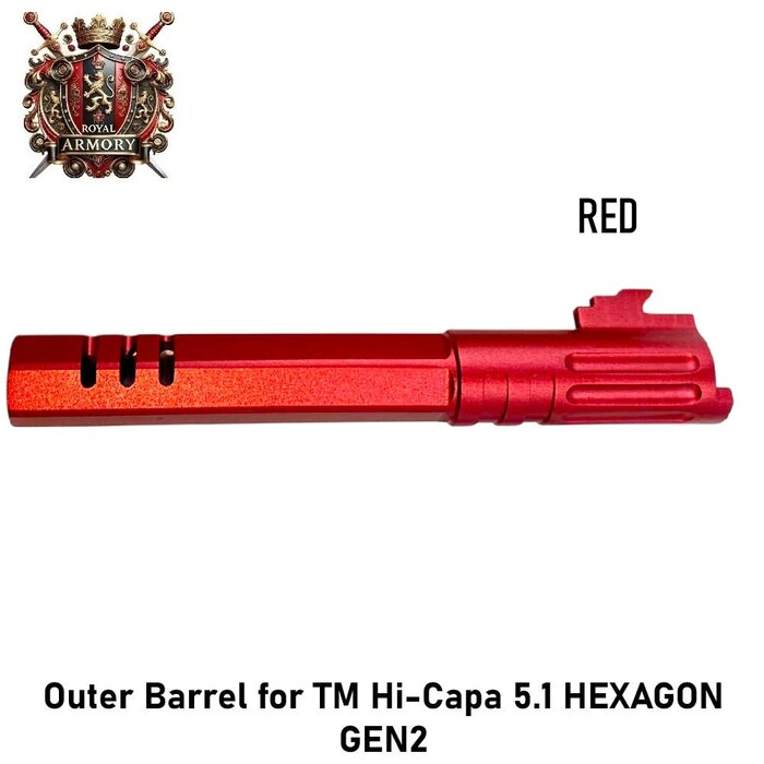 Royal Armory Outer Barrel for TM Hi-Capa 5.1 HEXAGON GEN2
