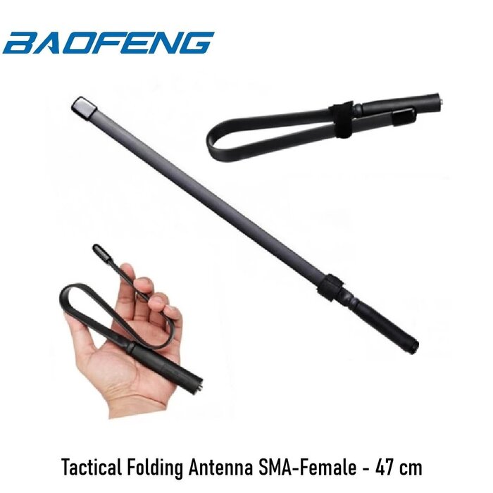 Baofeng Tactical Folding Antenna SMA-Female - 47 cm