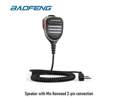 Baofeng Speaker with Mic Kenwood 2-pin connection