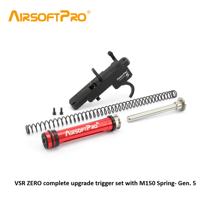 AirsoftPro VSR ZERO complete upgrade trigger set with M150 Spring- Gen. 5