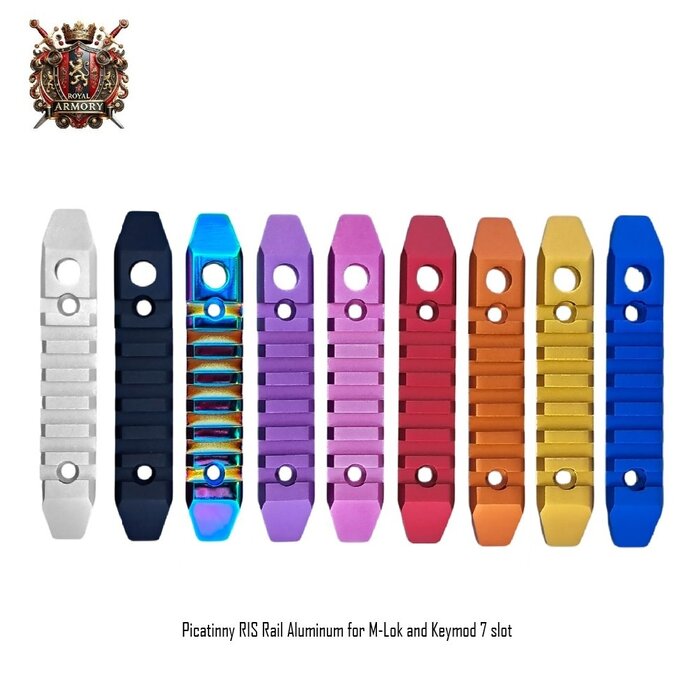 Royal Armory Picatinny RIS Rail Aluminum for M-Lok and Keymod 7 slot