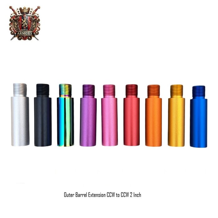 Royal Armory Outer Barrel Extension CCW to CCW 2 Inch