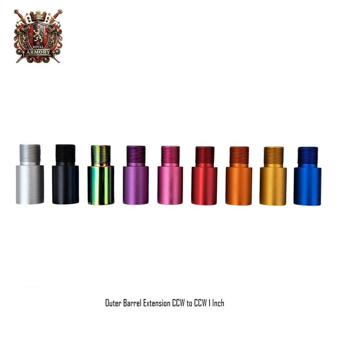 Royal Armory Outer Barrel Extension CCW to CCW 1 Inch