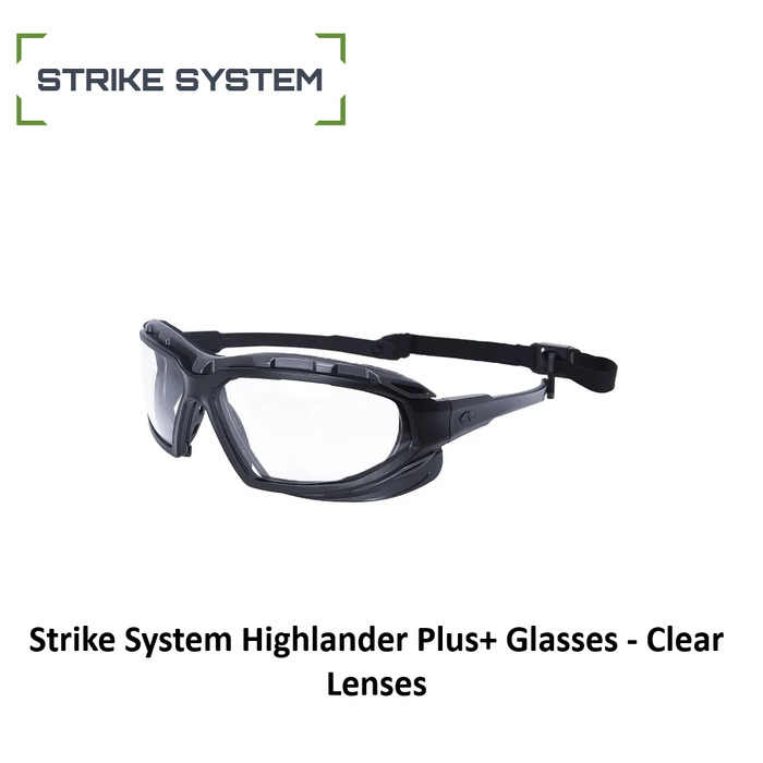 Strike System Strike System Highlander Plus+ Glasses - Clear Lenses