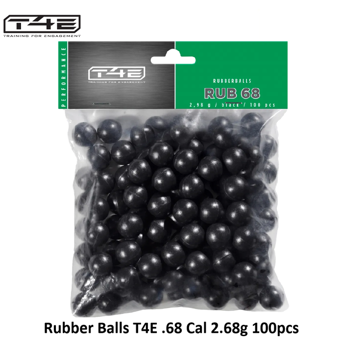 T4E Rubber Balls T4E .68 Cal 2.98g 100pcs