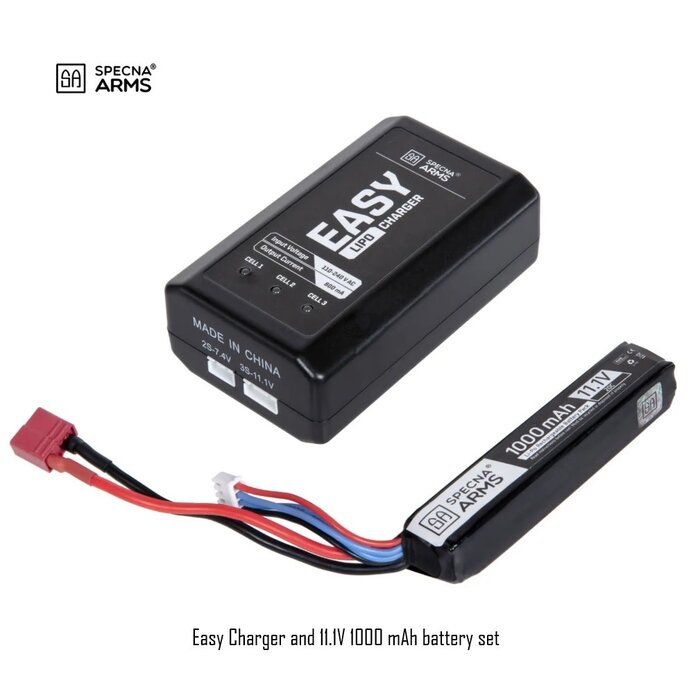 Specna Arms Easy Charger and 11.1V 1000 mAh battery set