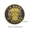 PVC Patch - Guns and Titties (TAN)