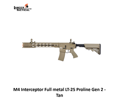 Lancer Tactical M4 Interceptor Full metal LT-25 Proline Gen 2 - Tan