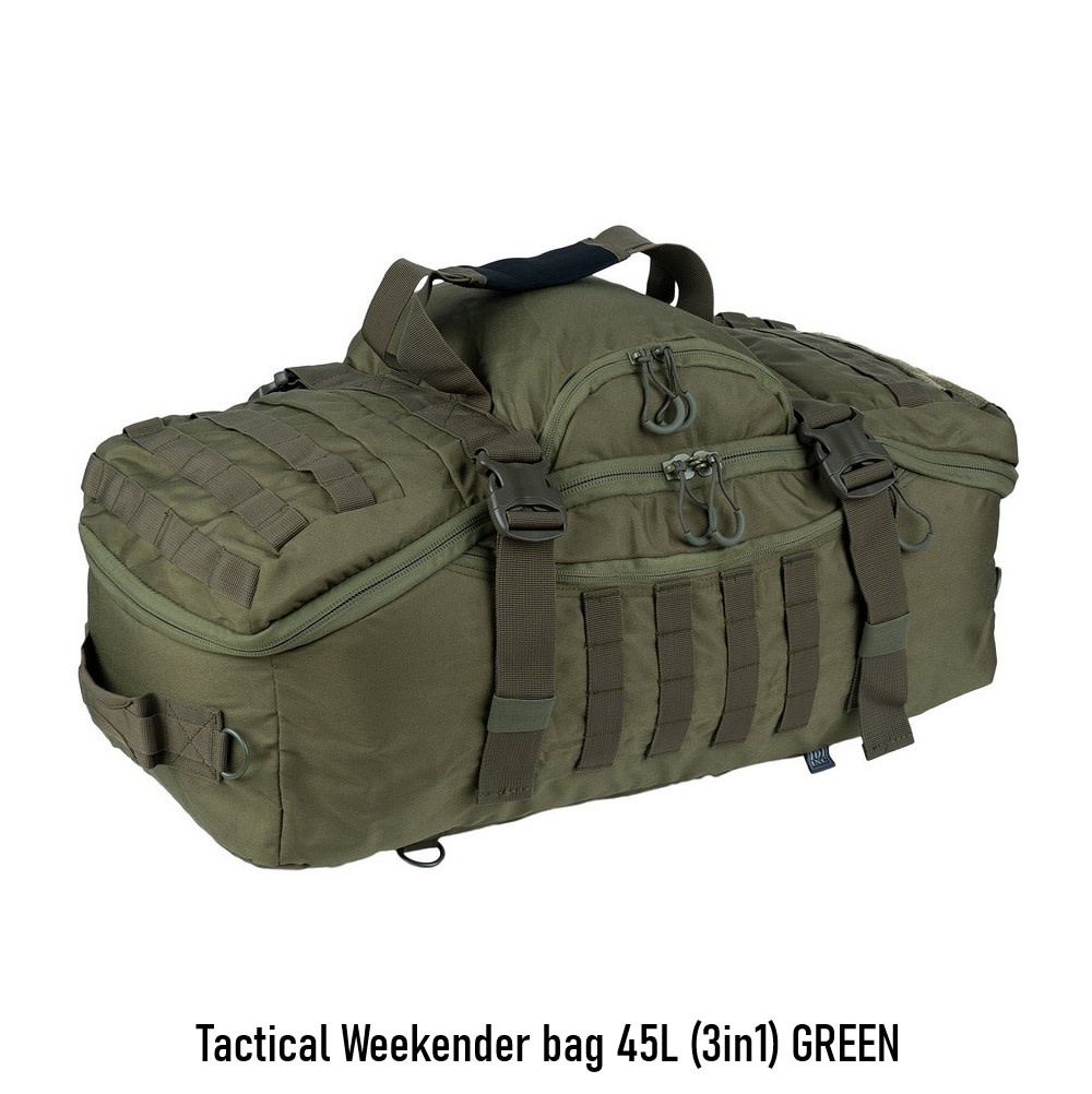 Tactical Weekender bag 45L (3in1) GREEN