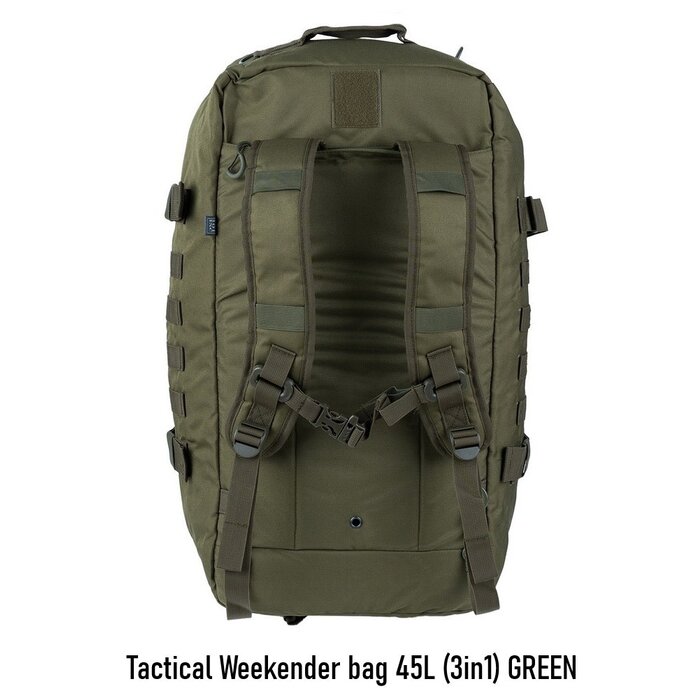 Tactical Weekender bag 45L (3in1) GREEN
