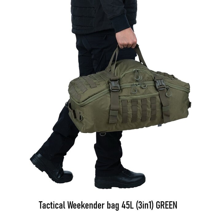 Tactical Weekender bag 45L (3in1) GREEN