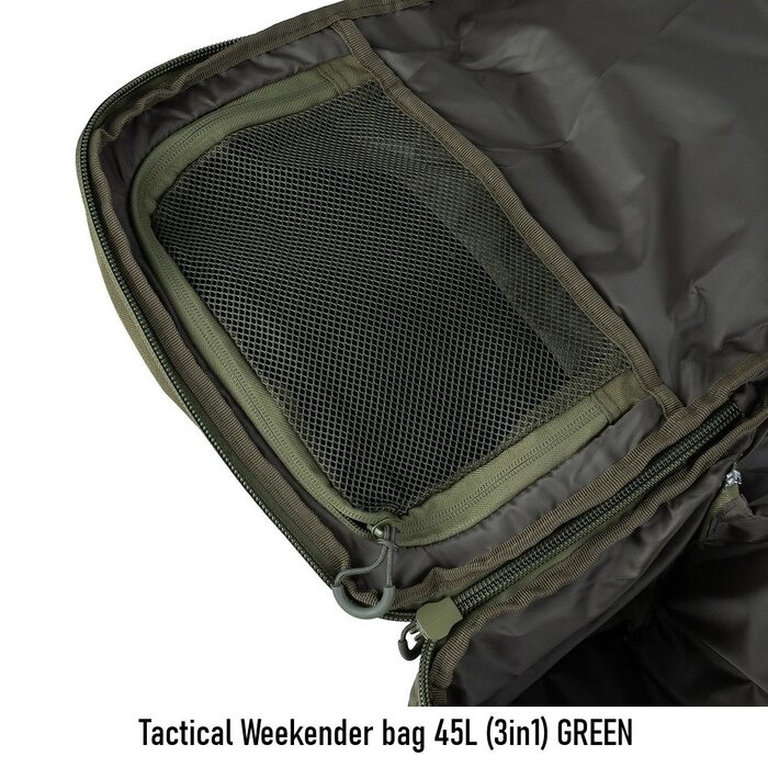 Tactical Weekender bag 45L (3in1) GREEN