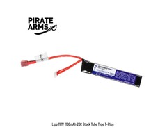 PIRATE ARMS Lipo 11.1V 1100mAh 20C Stock Tube Type T-Plug