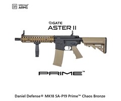 Specna Arms Daniel Defense® MK18 SA-P19 Prime™ Aster II ETU Carbine - Chaos Bronze (Brushless Motor)