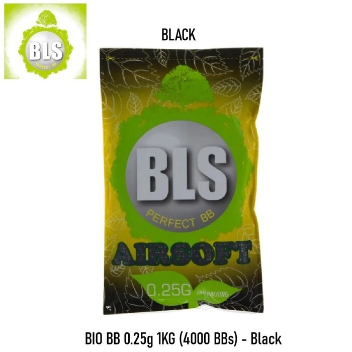 BLS BIO BB 0.25g 1KG (4000 BBs) - Black