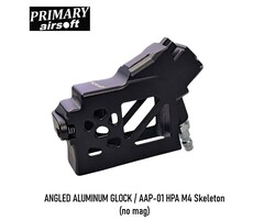 Primary Airsoft ANGLED ALUMINUM GLOCK / AAP-01 HPA M4 Skeleton (no mag)
