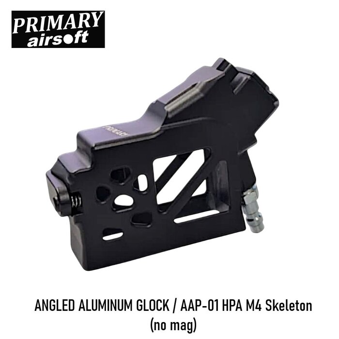 Primary Airsoft ANGLED ALUMINUM GLOCK / AAP-01 HPA M4 Skeleton (no mag)