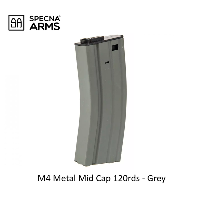 Specna Arms M4 Metal Mid Cap 120rds - Grey