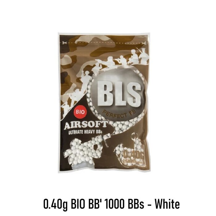 BLS 0.40g BIO BB' 1000 BBs - White