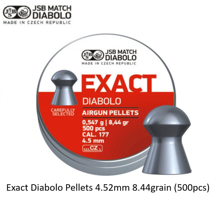 JSB Exact Diabolo Pellets 4.52mm 8.44grain (500pcs)