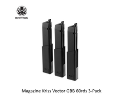 Krytac Magazine Kriss Vector GBB 60rds 3-Pack