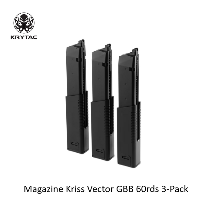 Krytac Magazine Kriss Vector GBB 60rds 3-Pack