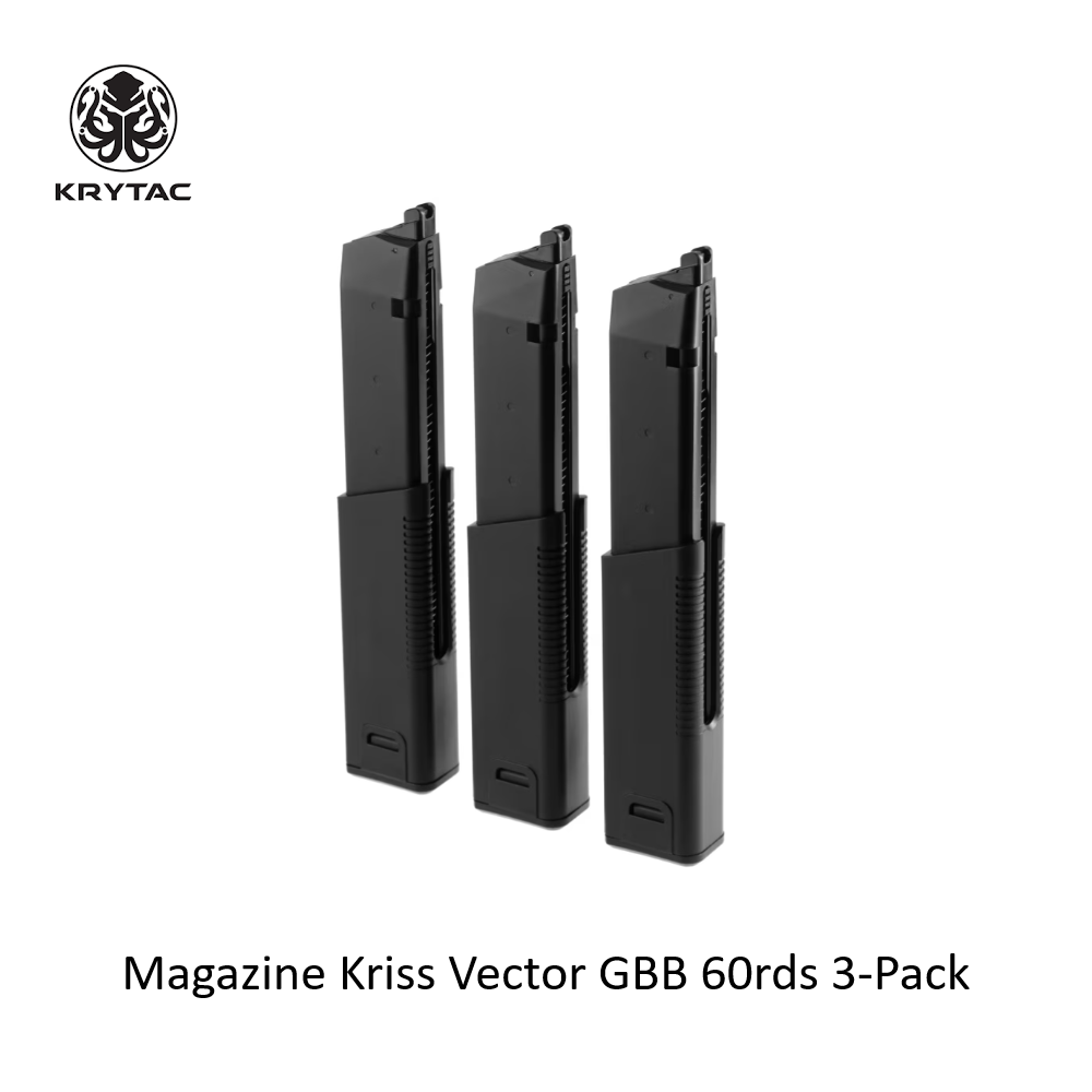 Krytac Magazine Kriss Vector GBB 60rds 3-Pack