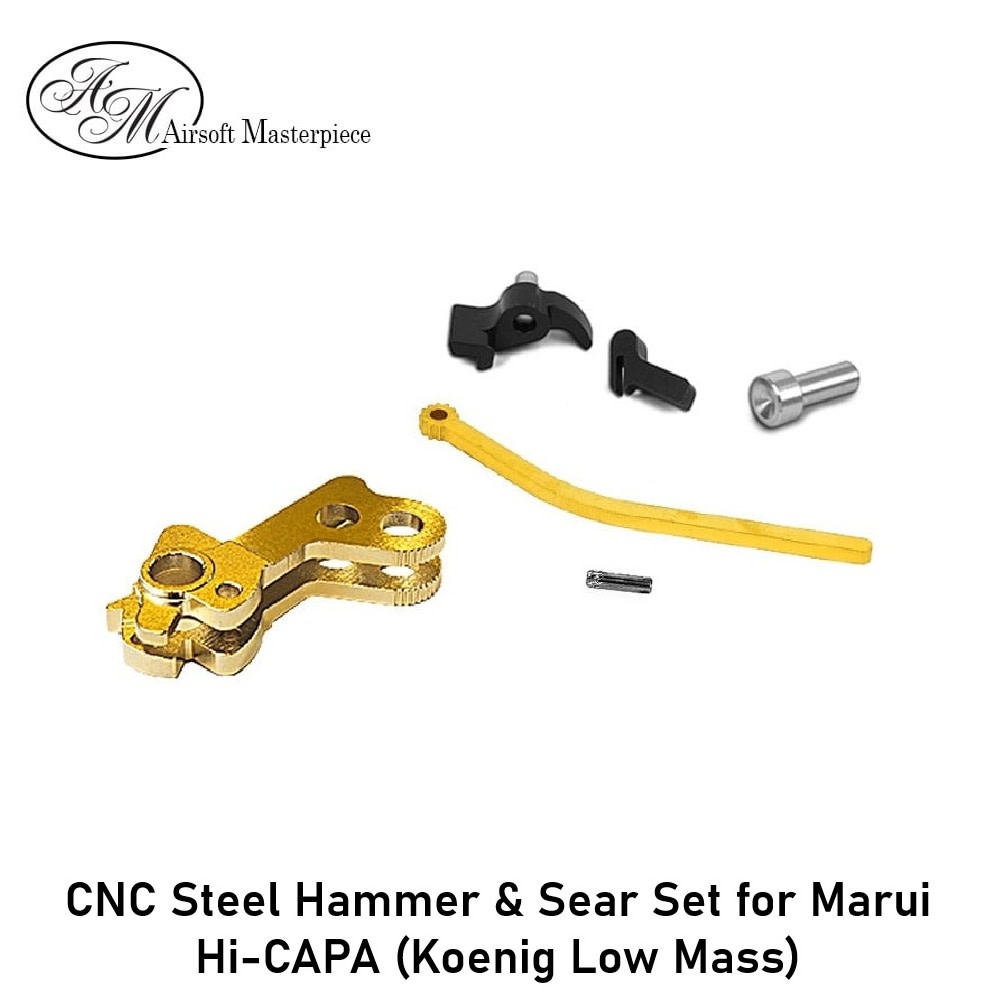 Airsoft Masterpiece CNC Steel Hammer & Sear Set for Marui Hi-CAPA (Koenig Low Mass)